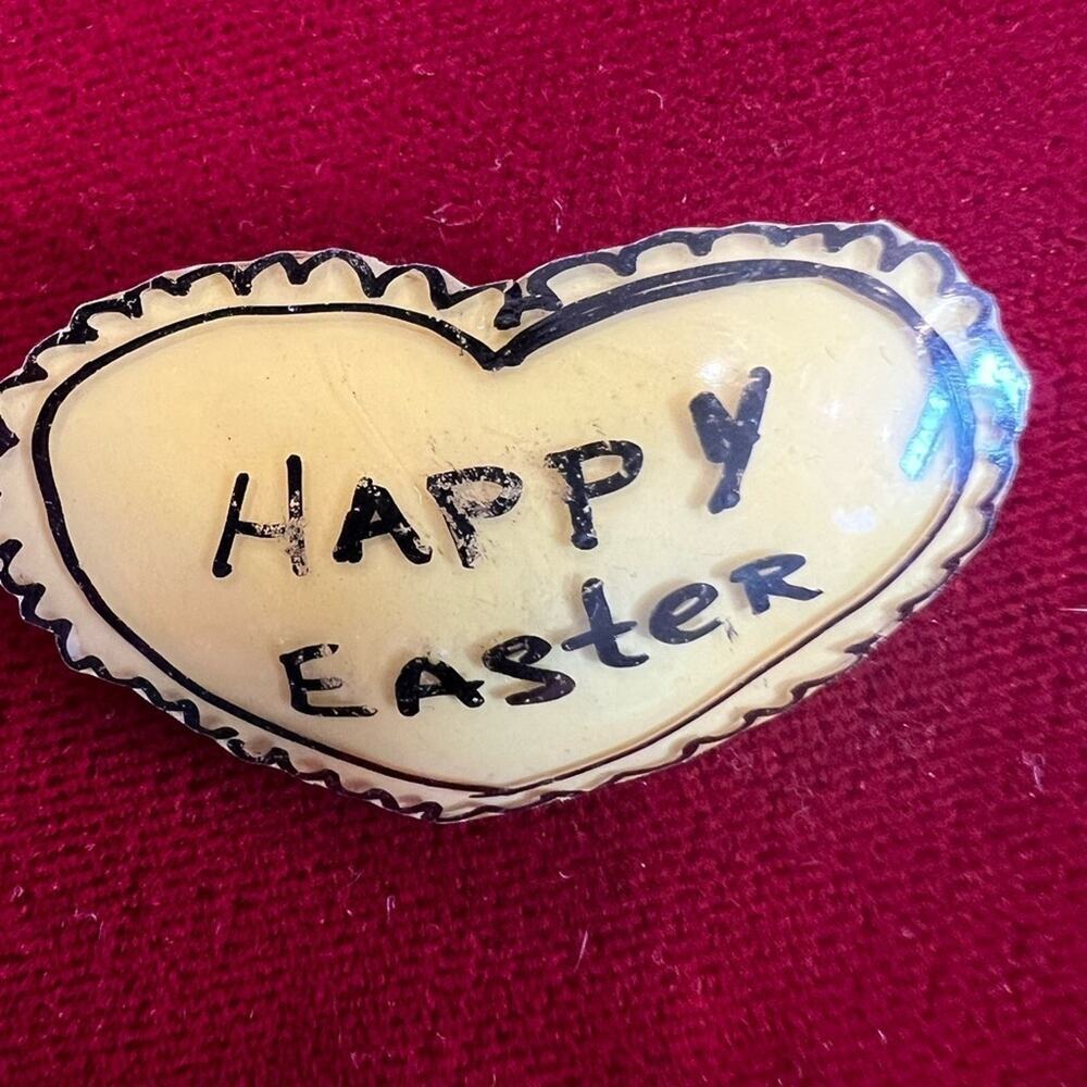 Vintage happy Easter brooch